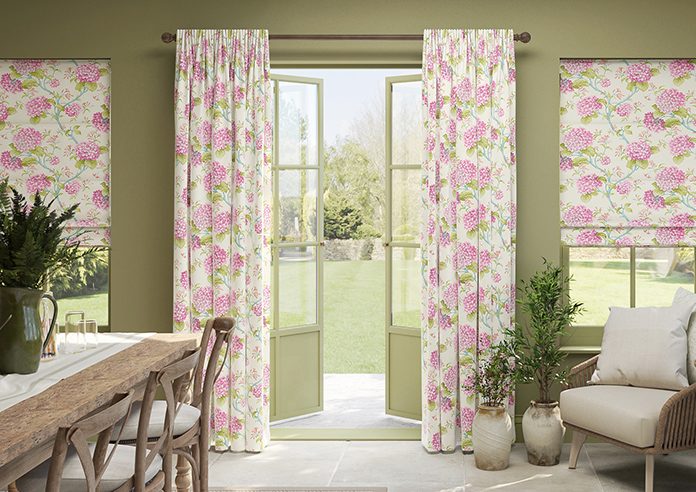 Bouquet Velvet, Wild Rose - Made to Measure Curtain - Image 3